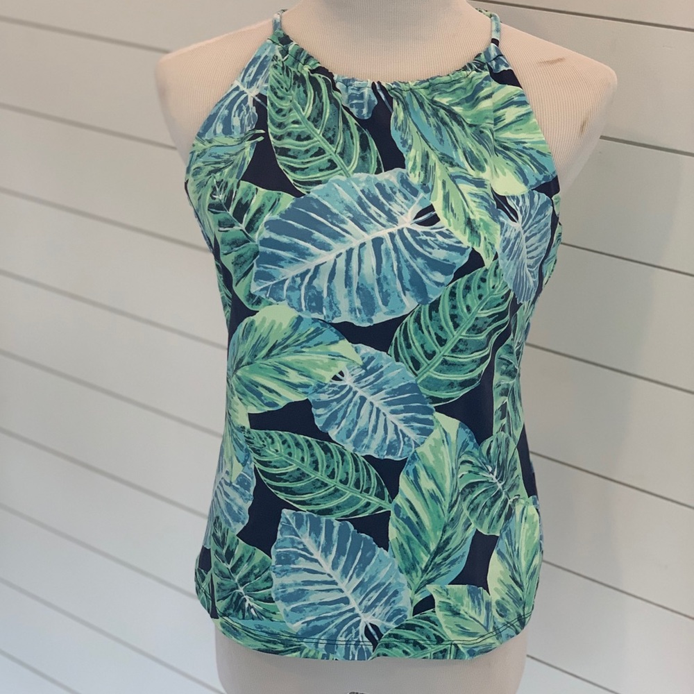 J. McLaughlin Tie Neck Halter Tank Top